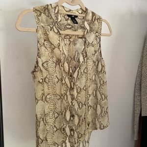 H&M Snake-print Top